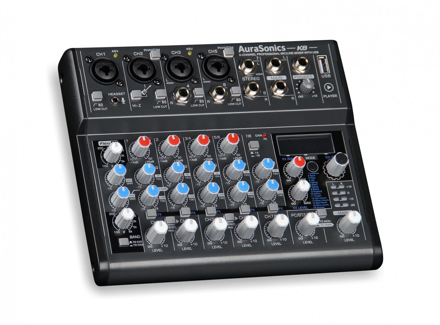 AuraSonics K8 компактный микшерный пульт в Магасе