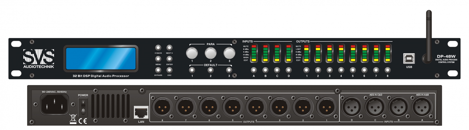 SVS Audiotechnik DP-48W Цифровой процессор: 4 входа 8 выходов в Магасе