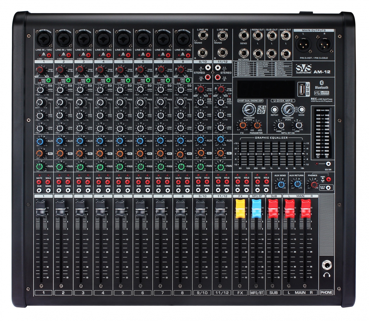 SVS Audiotechnik mixers AM-12 Микшерный пульт аналоговый, 12-канальный в Магасе