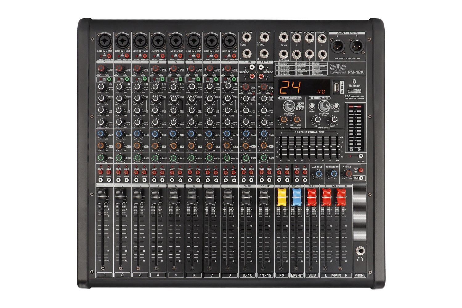 SVS Audiotechnik mixers PM-12A Активный аналоговый микшерный пульт, 12-канальный в Магасе